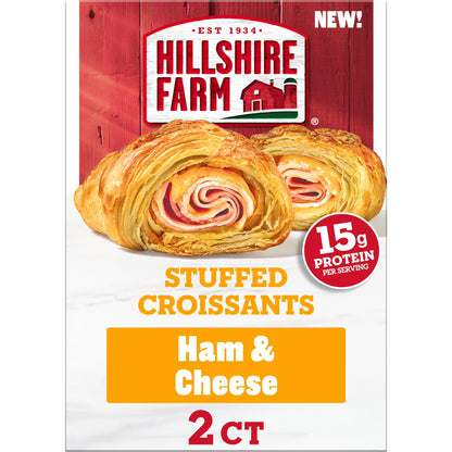 Hillshire Farm Ham & Cheese Stuffed Croissants, 8 oz, 2 Count (Frozen)