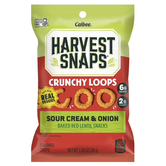 Harvest Snaps Crunchy Loops Sour Cream & Onion 1.35oz