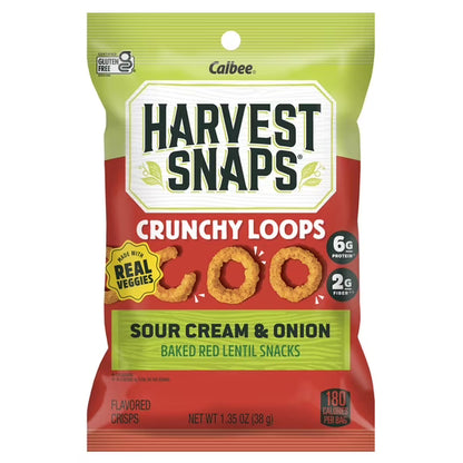 Harvest Snaps Crunchy Loops Sour Cream & Onion 1.35oz