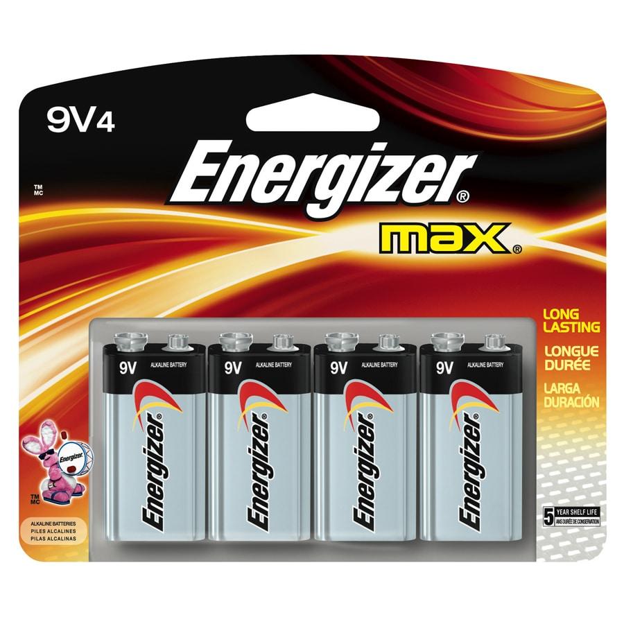 Energizer E522 Max 9 Volt Alkaline Battery - 4 Batteries + 30% Off!