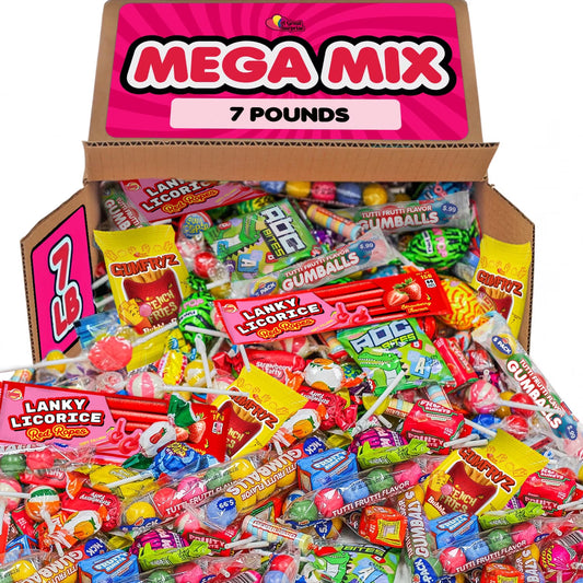 A Great Surprise Assorted Bulk Candy Mix, 7 lb , Parade Throws Individually Wrapped Candy Variety Pack Carnivals, Camps , Piñatas, Goodie Bags, Candy Bowls, Party Favors & Events