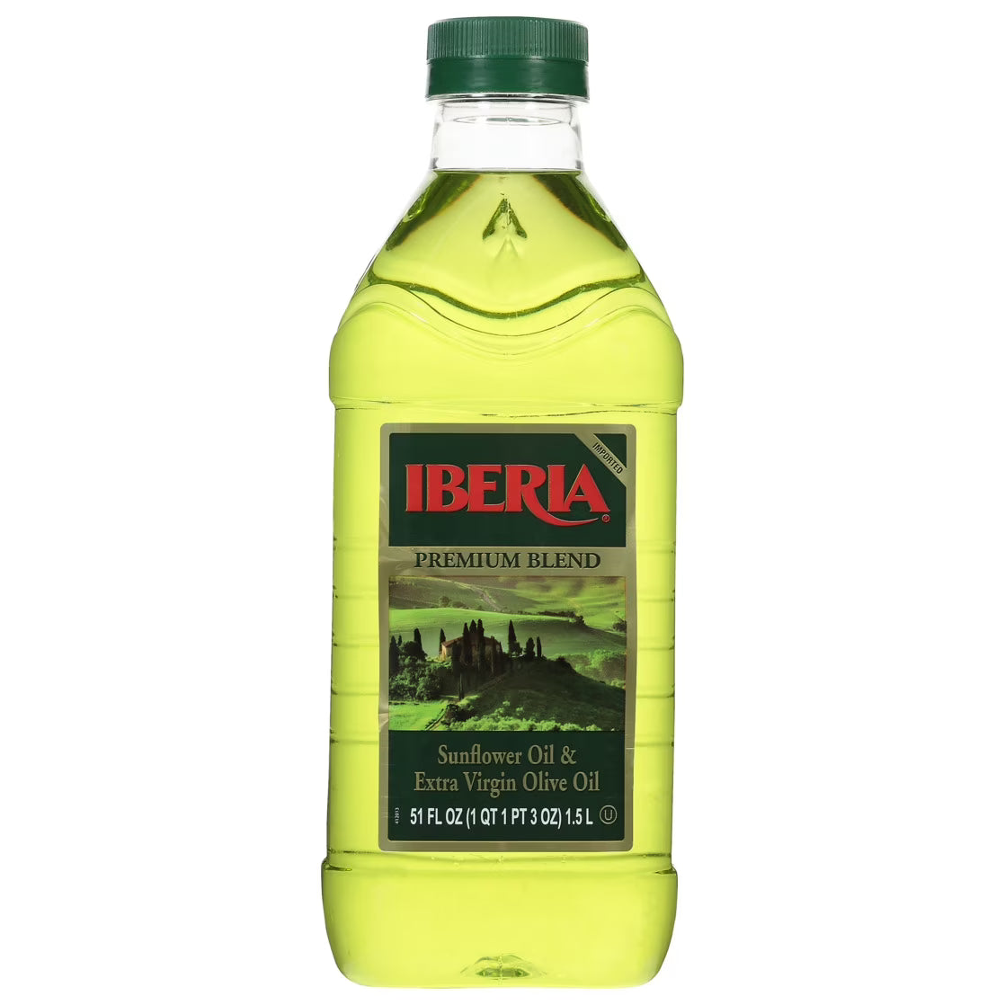 (4 pack) Iberia Premium Blend Sunflower Oil & Extra Virgin Olive Oil 51 fl oz