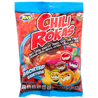Jovy Chili Rokas Assorted Flavor Mexican Candy (1 x 6 oz. Bag)