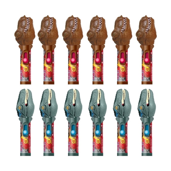 Jurassic World Lollipop Holder Case, 12 Count, Includes Lollipops