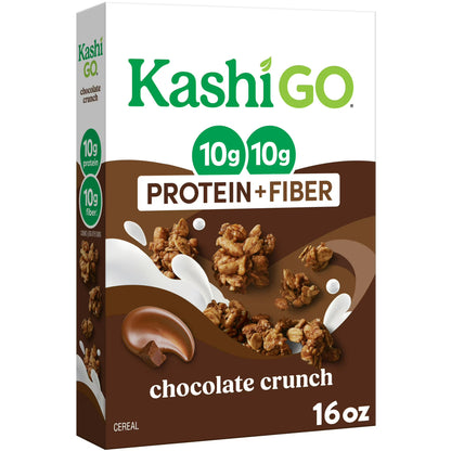 Kashi GO Chocolate Crunch Protein Cereal Box, 16 oz
