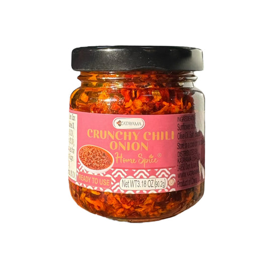 Katayama Mini Crunchy Chili Onion Oil – Spicy Umami Topping 3.18oz