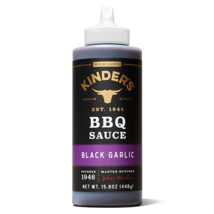 Kinder's Gold Label Black Garlic BBQ Sauce, 15.8 oz Squeeze Bottle