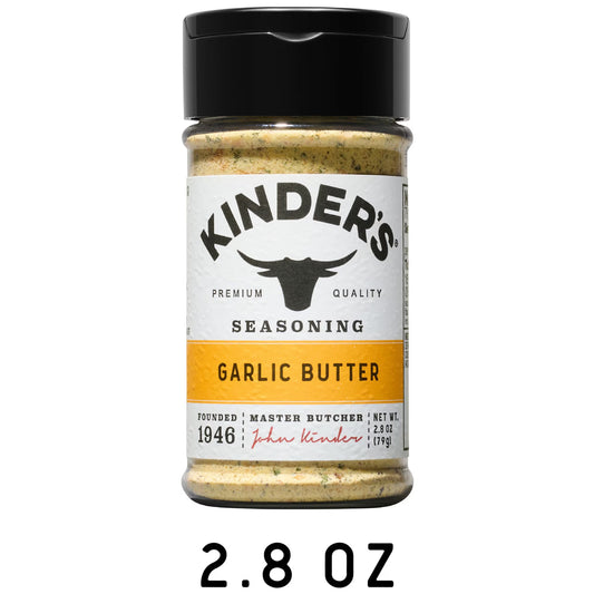 Kinder's Garlic Butter Seasoning Blend with Sea Salt, Garlic, and Spices, 2.8 oz