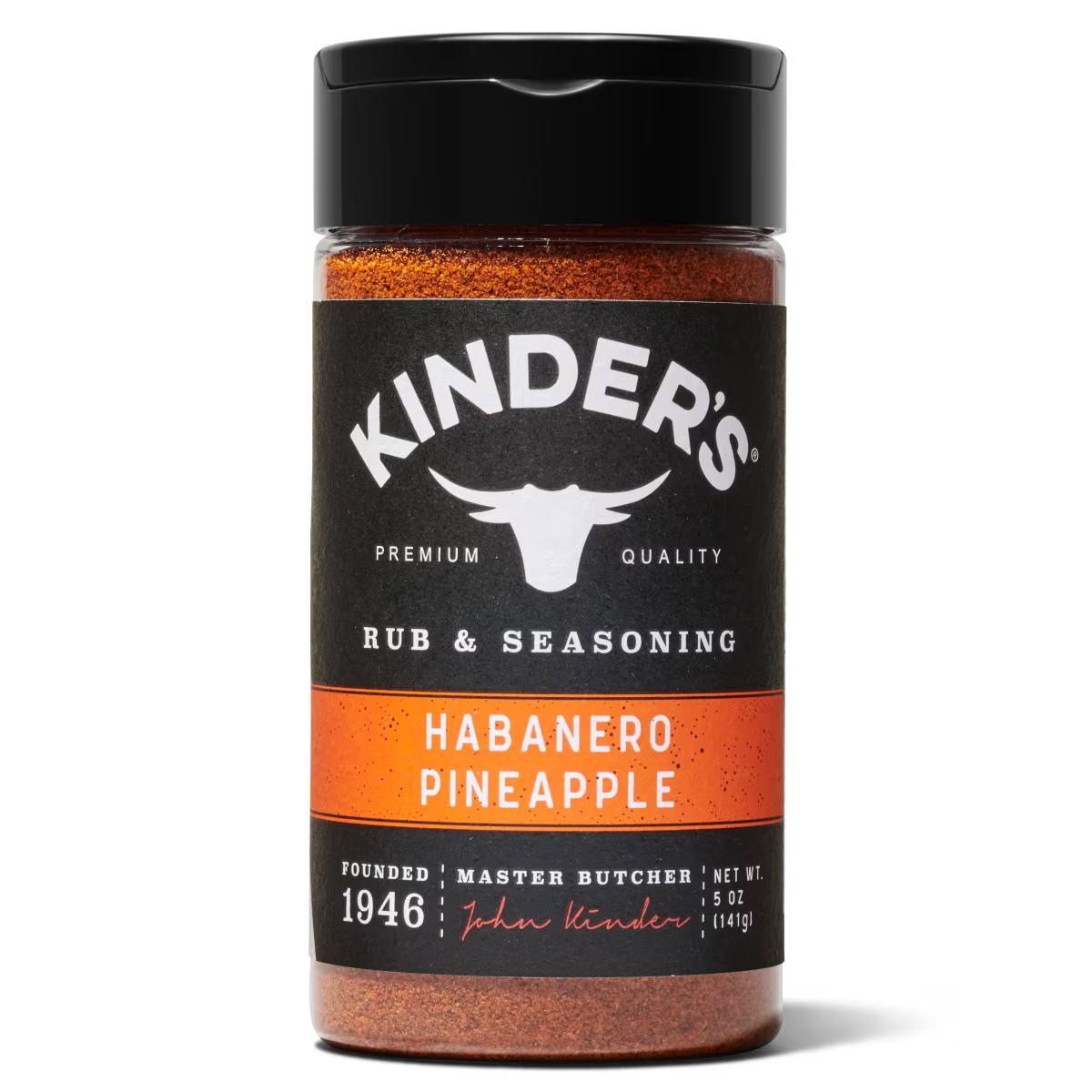 Kinder's Habanero Pineapple Barbecue Rub and Seasoning, 5 oz