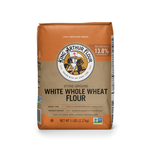 King Arthur Flour White Whole Wheat Flour 5 lb. Bag