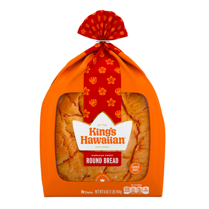 KING'S HAWAIIAN Round Hawaiian Sweet Bread, 16 oz