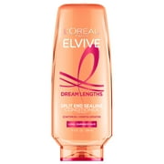 L'Oreal Paris Elvive Dream Lengths Restoring Shampoo and Detangler Conditioner Set with Castor Oil, 13.5 fl oz
