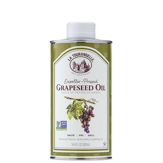 (3 pack) La Tourangelle Expeller-Pressed Grapeseed Oil, 16.9 Fl oz