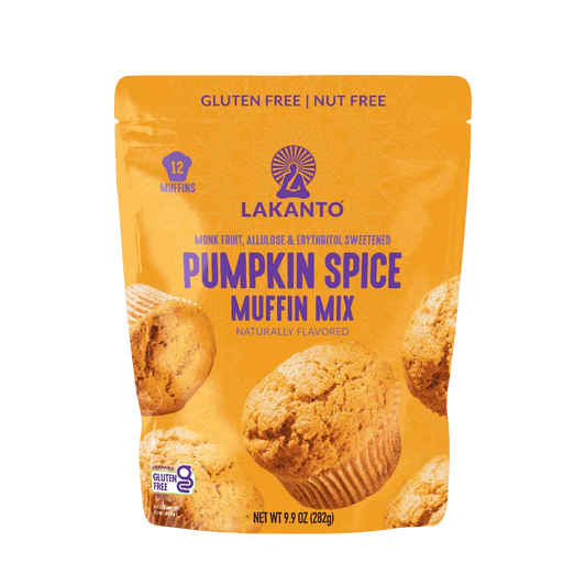 Lakanto Pumpkin Spice Muffin Mix - Sweetened with Monk Fruit and Allulose, Erythritol -8 Oz