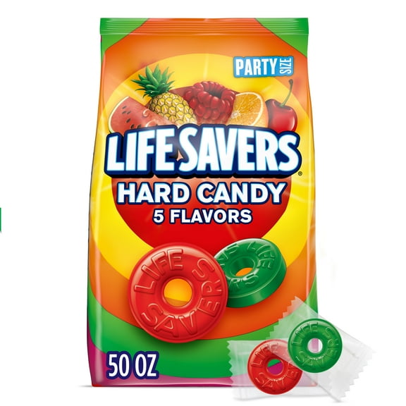 Lifesavers Fruit Variety 10 Flavor Individually Wrapped Hard Candy 14.5oz Bag