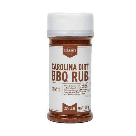 Lillie’s Q Carolina Dirt BBQ Rub – Carolina BBQ Seasoning & Pork Rub for Ribs, Pulled Pork & Chicken, 6 oz