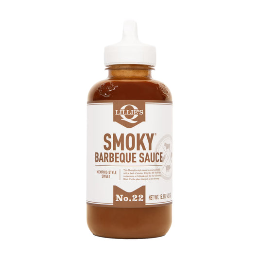 Lillie’s Q Memphis Style BBQ Sauce – Smoky & Sweet Barbecue Sauce for Ribs, Pulled Pork & Chicken, 15.3 oz Squeeze Bottle