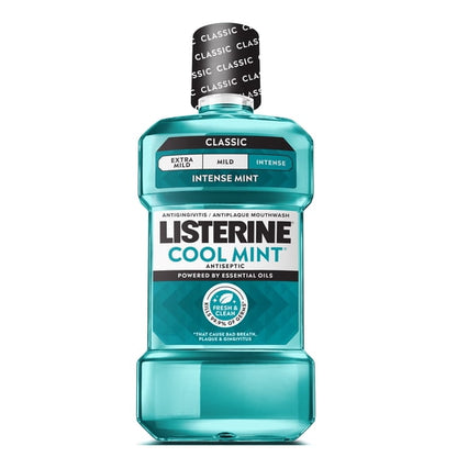 Listerine Cool Mint 1L Mouthwash & Cool Mint 15ct On-The-Go Packets