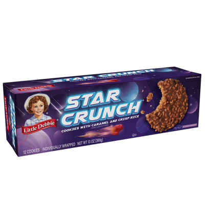 Little Debbie Star Crunch Cosmic Snacks, 13 oz (12 count)