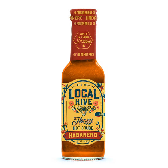 Local Hive Honey Hot Sauce, Habanero, 6oz