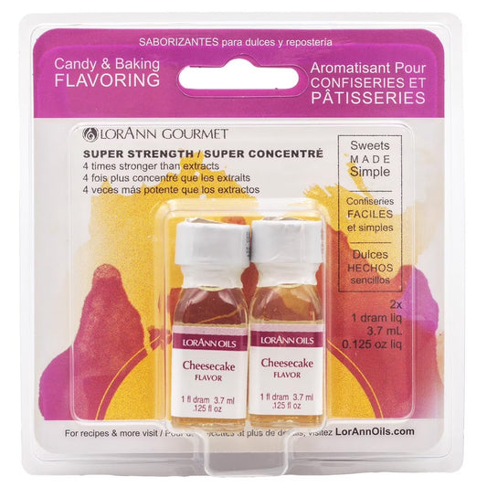LorAnn Oils Super Strength Flavoring - Used For Candy Making, Flavoring Extracts, Baking, Hard Candy, and Flavor Oils, Cheesecake, 1 fl dram