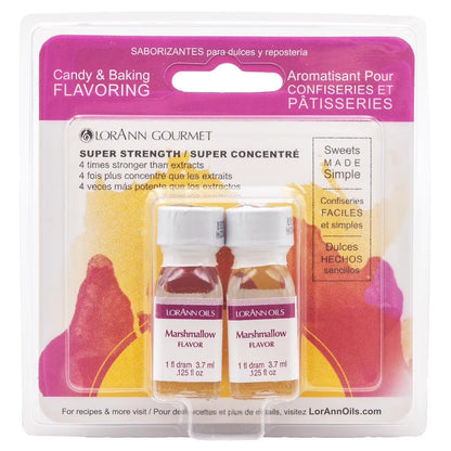 LorAnn Oils Super Strength Flavoring - Used For Candy Making, Flavoring Extracts, Baking, Hard Candy, and Flavor Oils, Marshmallow, 1 fl dram