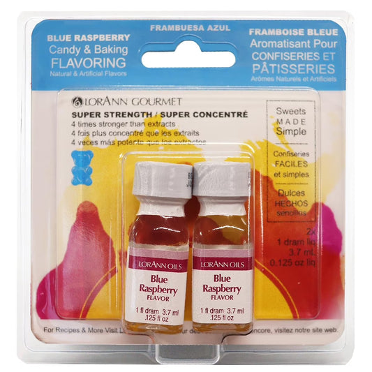 LorAnn Oils Super Strength Flavoring - Used For Candy Making, Flavoring Extracts, Baking, Hard Candy, and Flavor Oils, Blue Raspberry, 1 fl dram