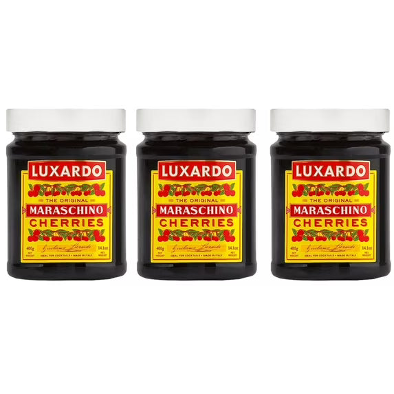 Luxardo Gourmet Maraschino Cherries, 14.1oz (Pack of 3)