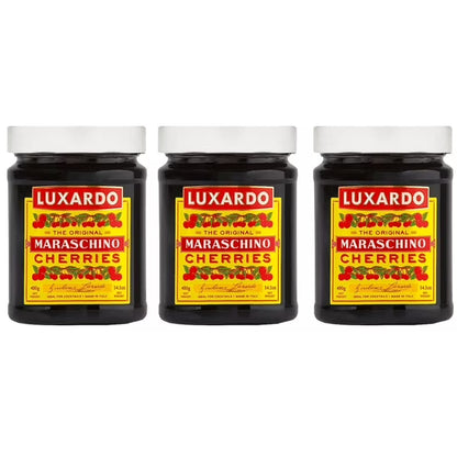 Luxardo Gourmet Maraschino Cherries, 14.1oz (Pack of 3)