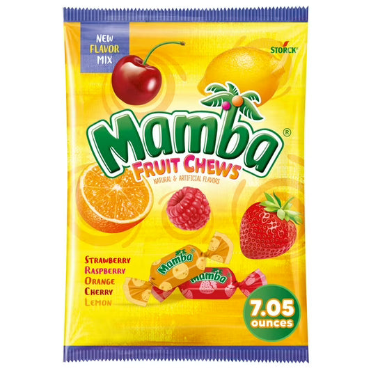 Mamba Fruit Chews Chewy Candy, 7.05oz - Easter Basket Stuffer