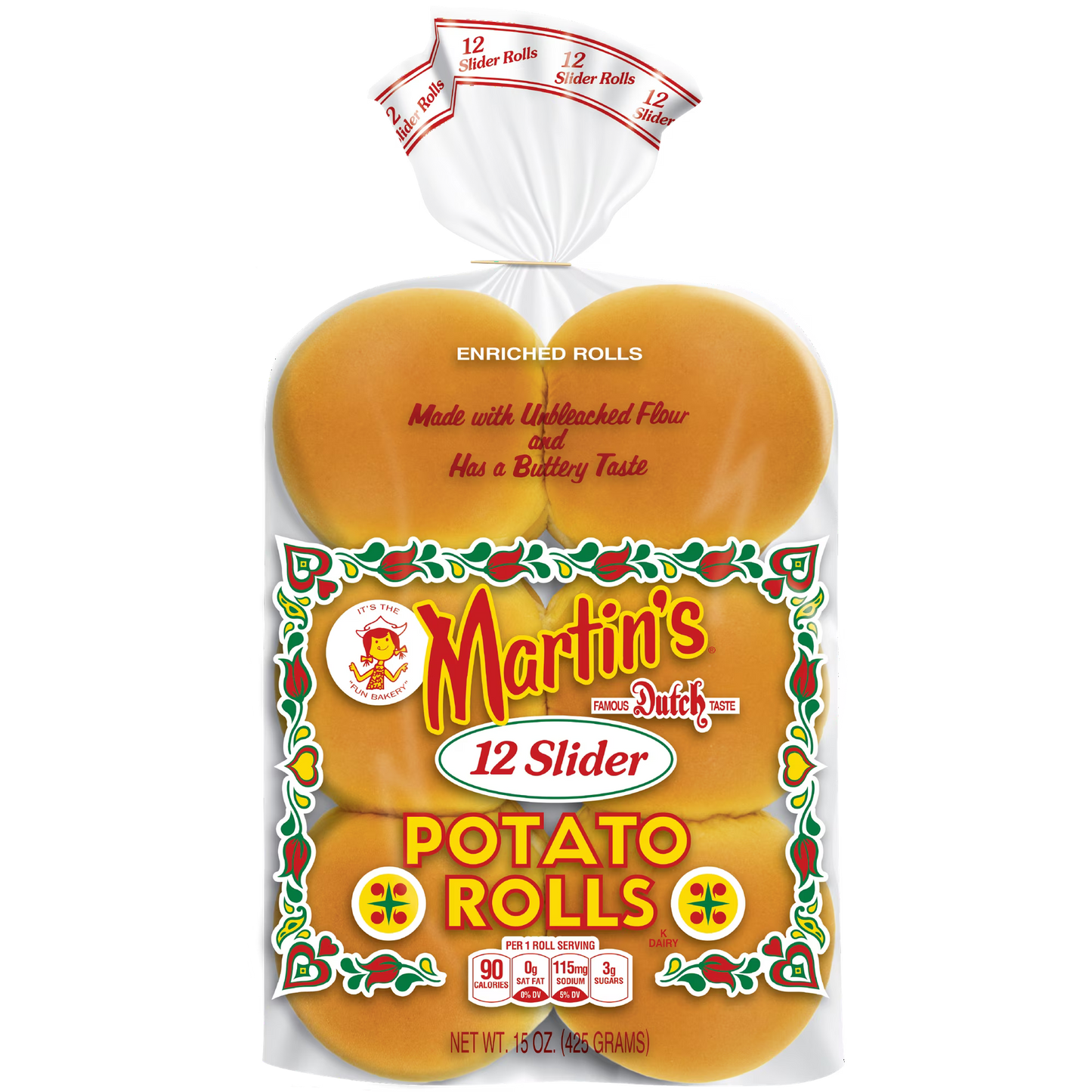 Martin's Slider Potato Rolls, 12 Count, 3 inch, fresh