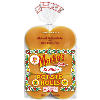 Martin's Slider Potato Rolls, 12 Count, 3 inch, fresh