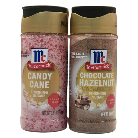 McCormick Finishing Sugar 2 Pack - Chocolate Hazelnut, Candy Cane