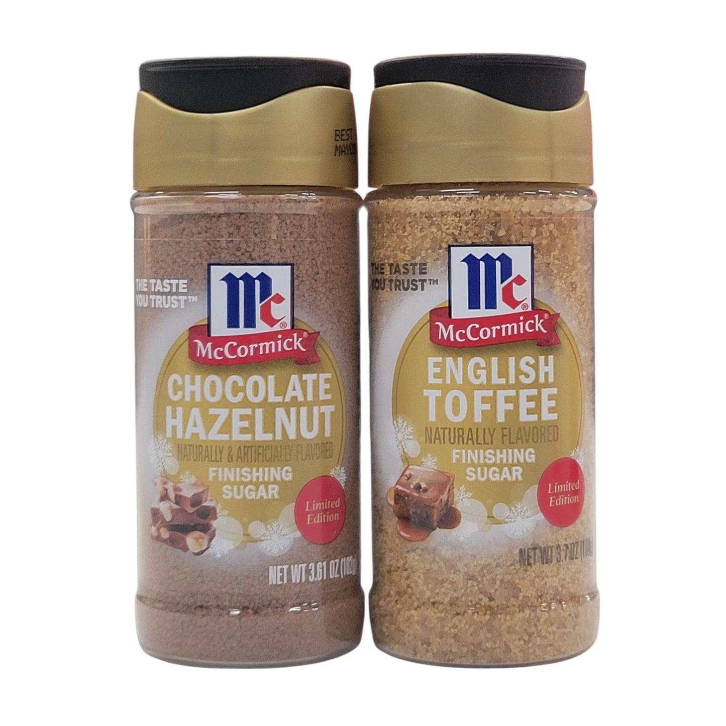 McCormick Finishing Sugar 2 Pack - Chocolate Hazelnut, English Toffee