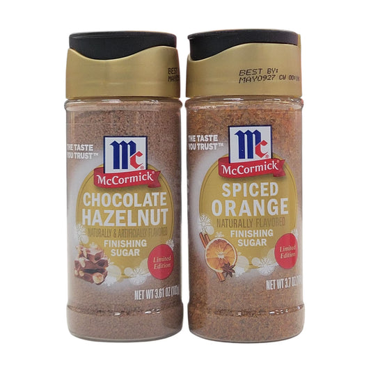 McCormick Finishing Sugar 2 Pack - Chocolate Hazelnut, Spiced Orange