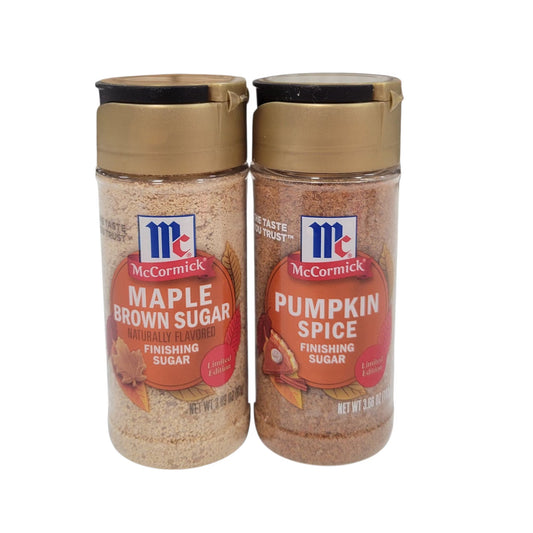 McCormick Finishing Sugar 2 Pack - Maple Brown Sugar and Pumpkin Spice