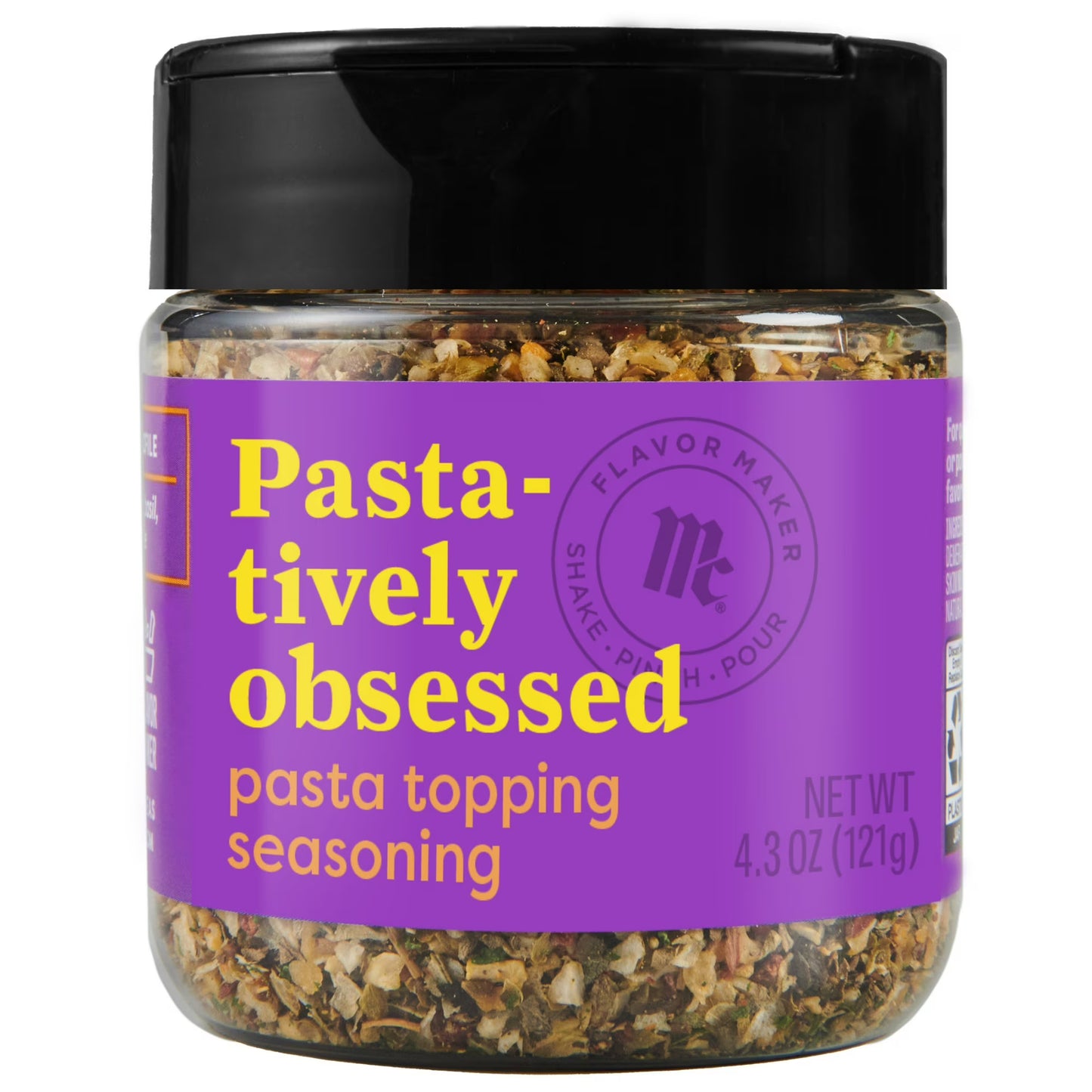 McCormick Flavor Maker Pasta Topping Seasoning, 4.3 oz Jar