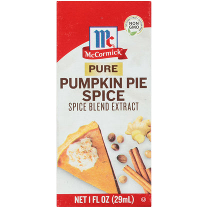 McCormick Pure Pumpkin Pie Spice Blend Extract, 1.0 fl oz Box
