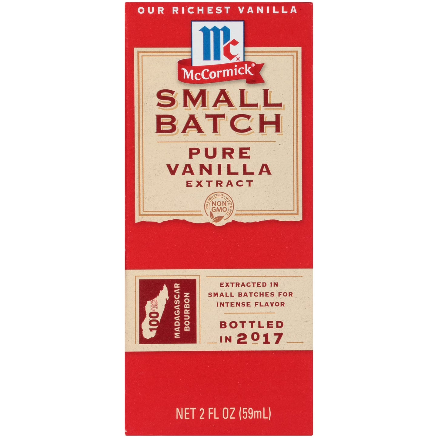 McCormick Small Batch Pure Vanilla Extract, 2.0 fl oz Box