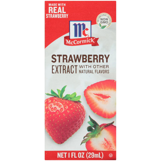 McCormick Strawberry Extract With Other Natural Flavors, 1.0 fl oz Box