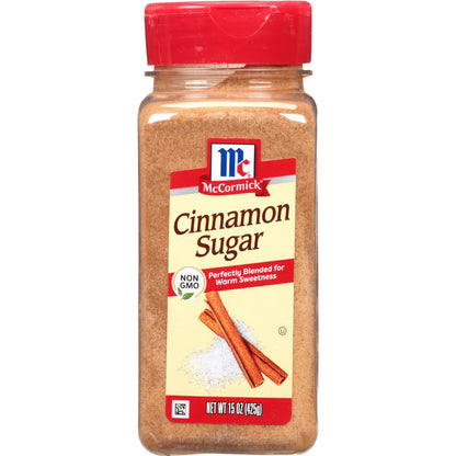 McCormick Non-GMO Kosher Cinnamon Sugar, 15.0 oz Bottle