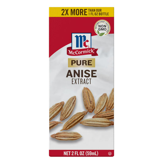 McCormick Non-GMO Gluten Free Pure Anise Extract, 2.0 fl oz Box