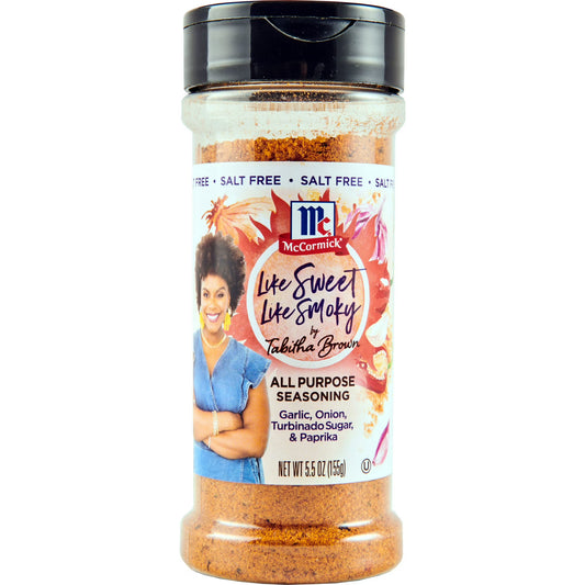 McCormick Salt Free Like Sweet Like Smoky by Tabitha Brown All Purpose Seasoning, 5.5 oz Bottle