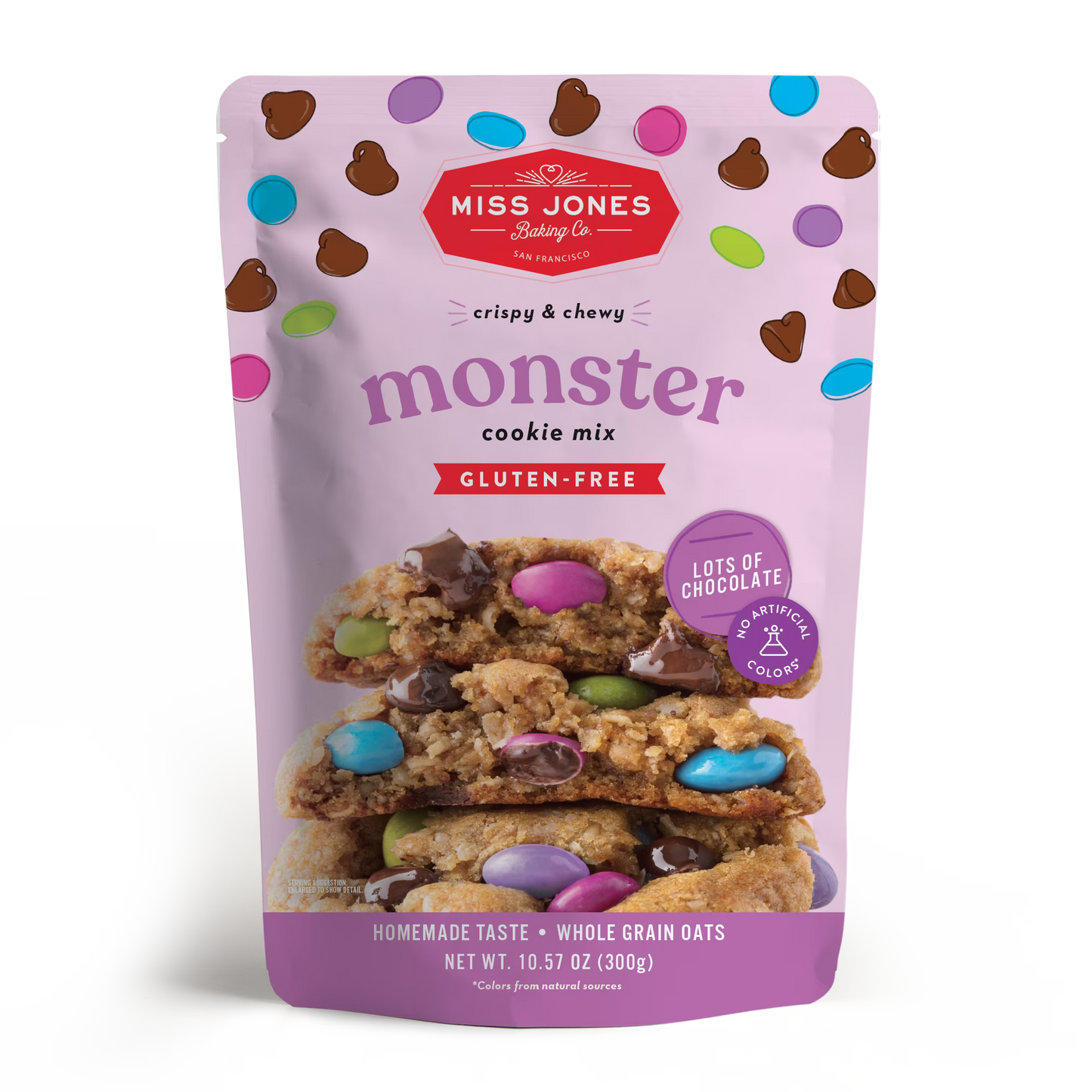 Miss Jones Baking Co. Gluten Free Monster Cookie Mix, 10.57oz
