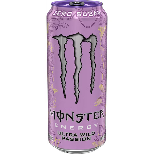 Monster Energy, Ultra Wild Passion, Zero Sugar Energy Drink, 16 fl oz, Can
