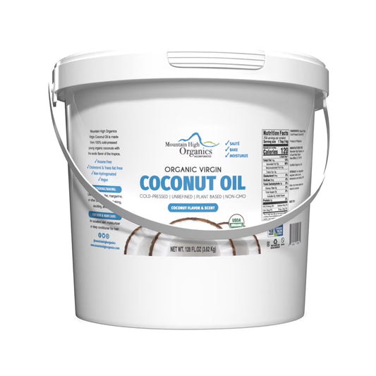 Mountain High Organics Certified Organic Virgin Coconut Oil 1/128oz
