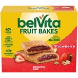 belVita Fruit Bakes, Strawberry, Soft Baked Breakfast Bars, 5 Packs (2 Fruit Bars Per Pack)