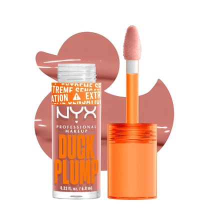 NYX Professional Makeup Gloss Collections Duck Plump Lip Gloss, Bangin Bare, 0.23 fl oz