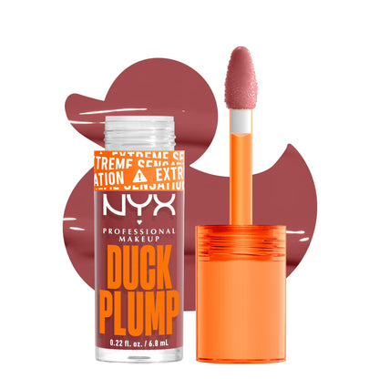 NYX Professional Makeup Duck Plump Extreme Sensation Lip Plumping Gloss, Mauve Out of My Way, 0.23 fl oz