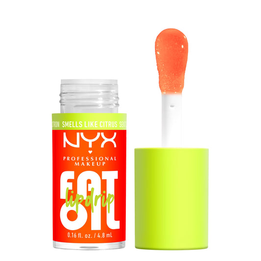 NYX Professional Makeup Fat Oil Lip Drip Hydrating Lip Gloss And Lip Oil, Juicy Boo, 0.16 Fl Oz